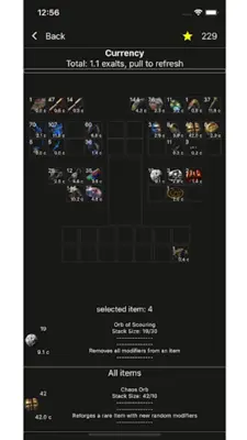 poeprices - Path of Exile item android App screenshot 0