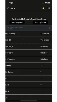 poeprices - Path of Exile item android App screenshot 2